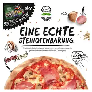 Pizza Gustavo Gusto 460 g, Prosciutto-Funghi