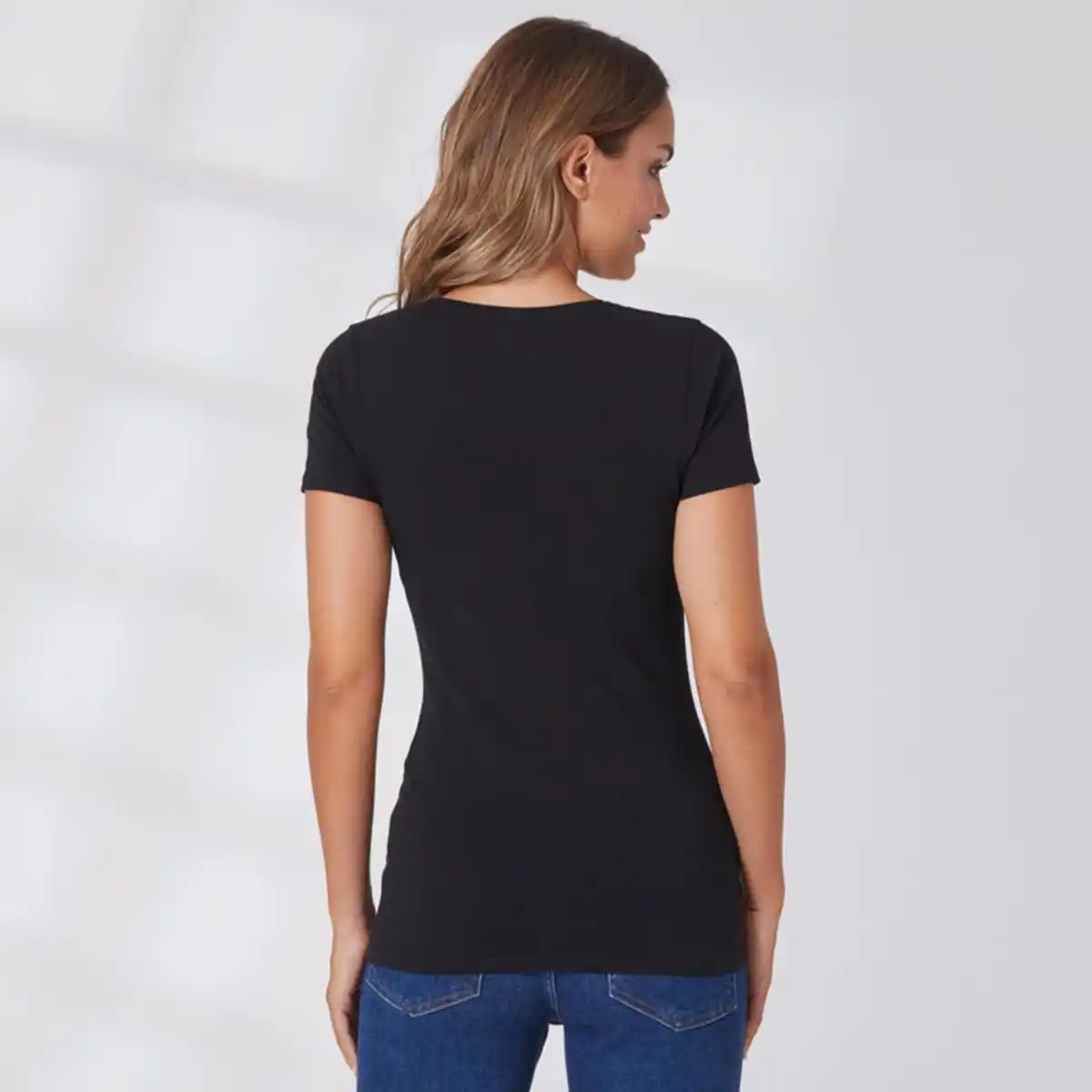 Bild 4 von Damen-T-Shirt mit Rundhalsausschnitt