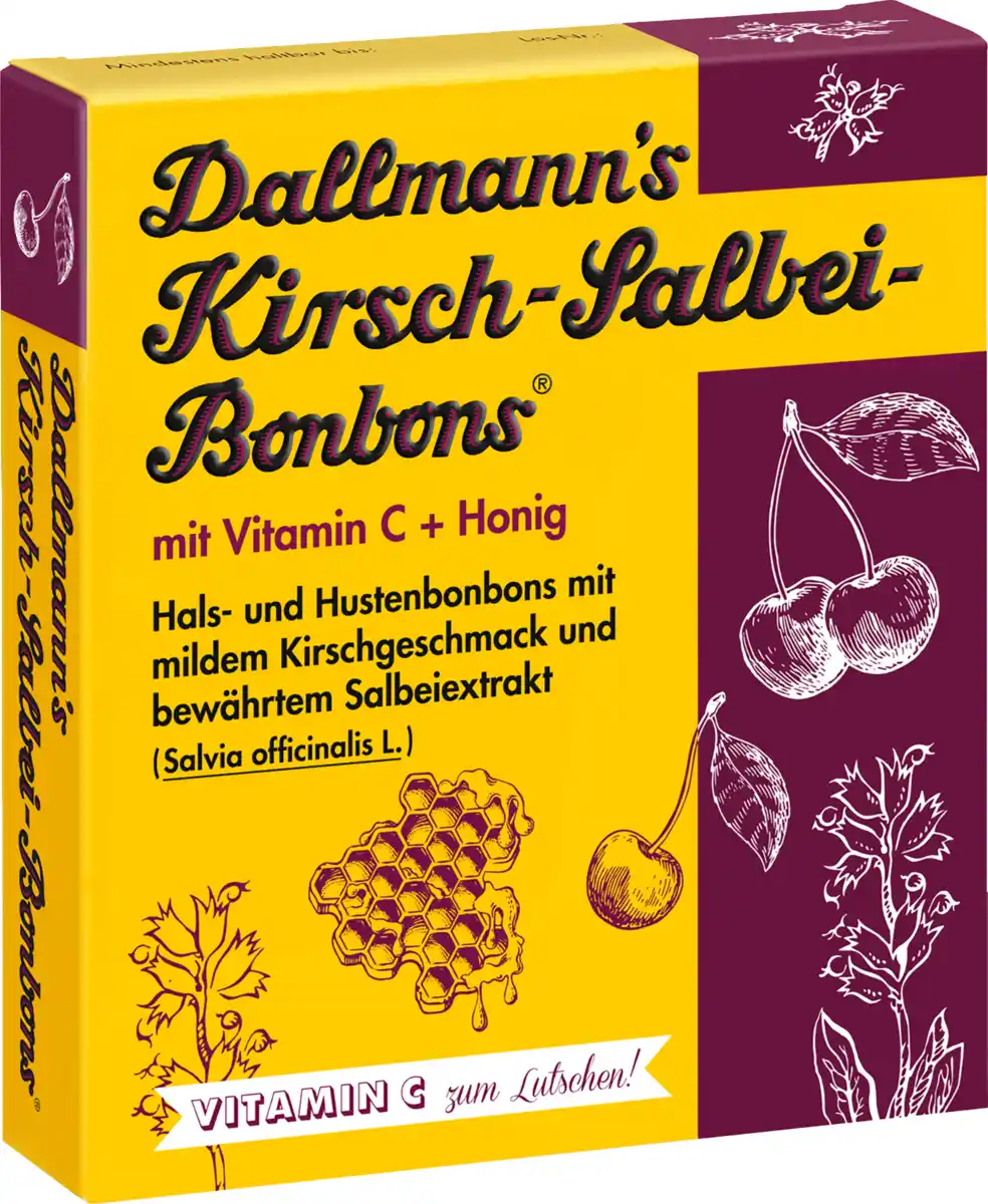 Bild 1 von Dallmann`s Kirsch-Salbei Bonbons, 37 g