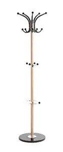 Garderobenständer Mucki 40 x 175 cm Eiche-Dekor/schwarz