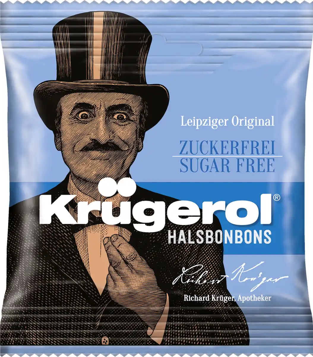 Bild 1 von Krügeröl Halsbonbons zuckerfrei, 50 g
