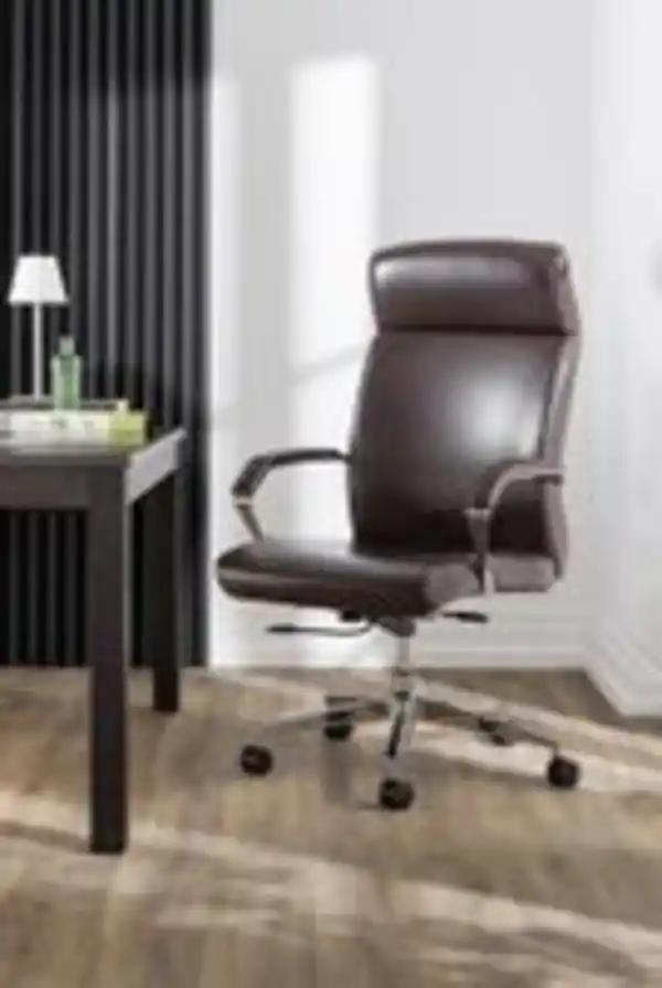 Bild 2 von Happy Home Bürostuhl mit gepolsterter  Armlehne - Braun
