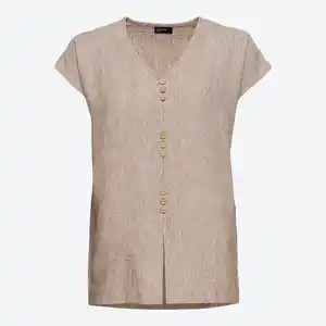 Damen-Bluse mit V-Ausschnitt