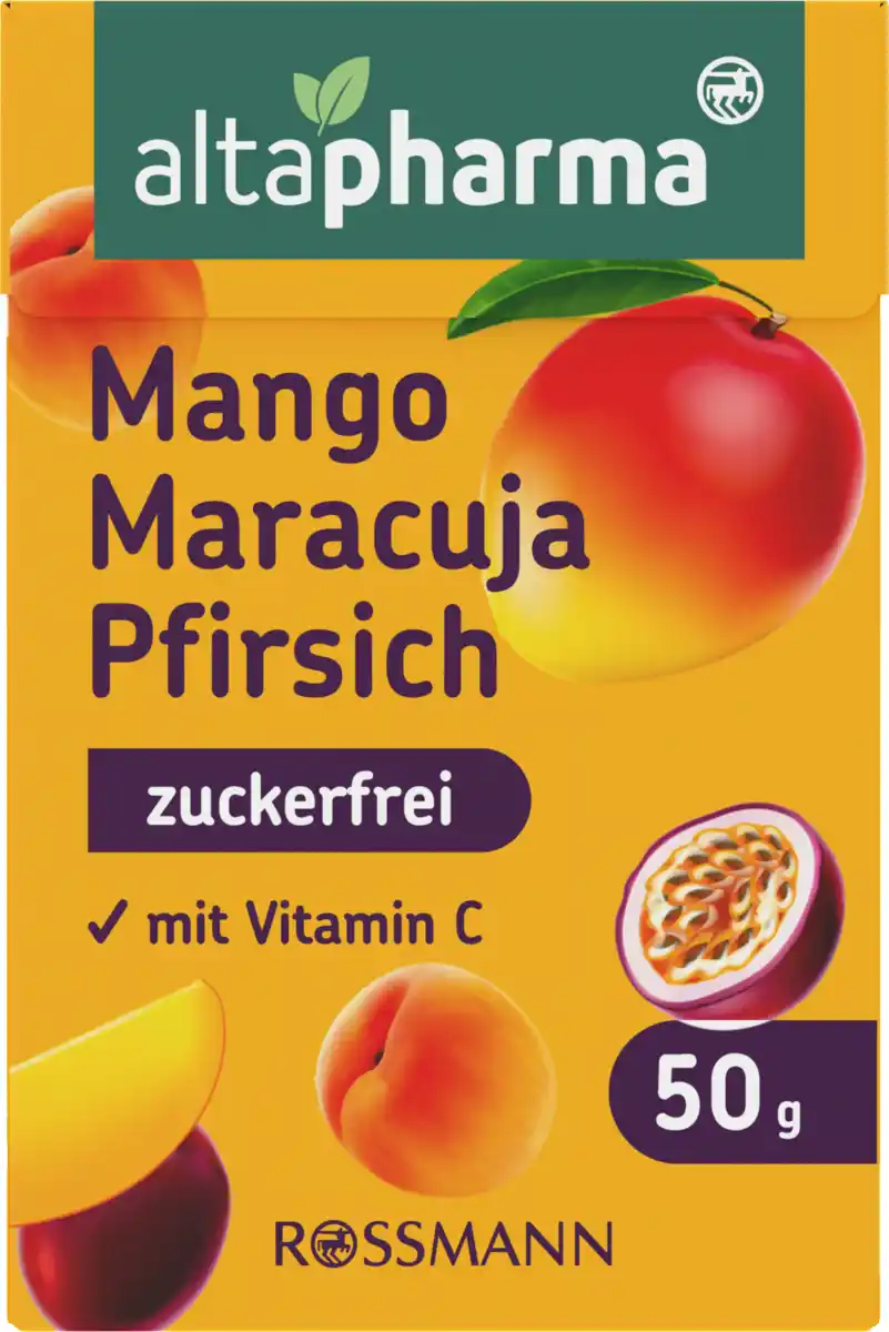 Bild 1 von altapharma Mango-Maracuja-Pfirsich Bonbon, 50 g