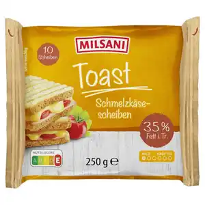 MILSANI Schmelzscheiben 250 g, Toast