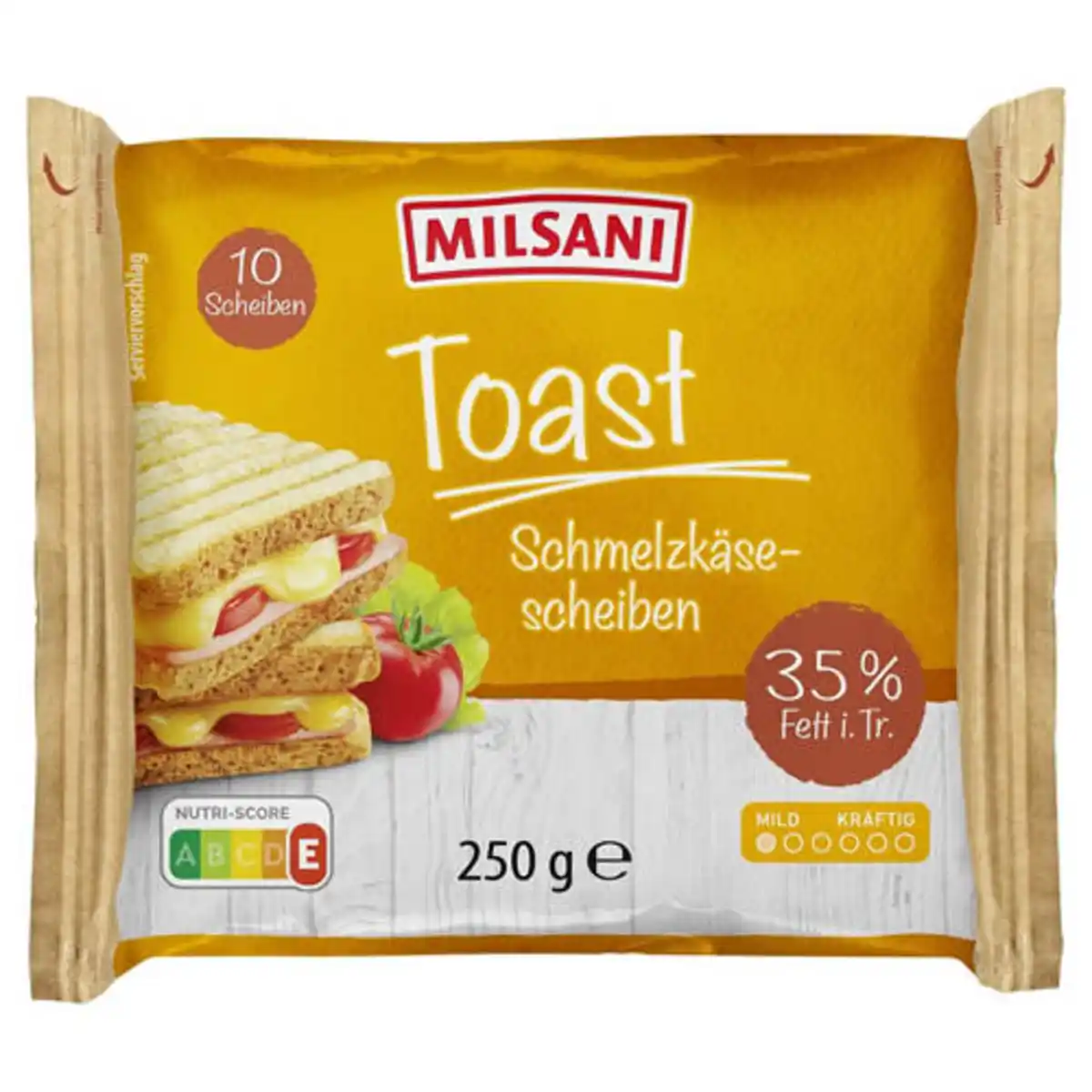 Bild 1 von MILSANI Schmelzscheiben 250 g, Toast