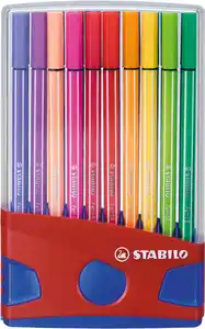 STABILO® Premium Fasermaler Pen 68 ColorParade 20er-Klappbox, 0 sortiert