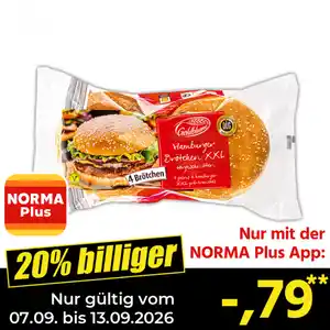 Goldblume Hamburger Brötchen XXL / Hot-Dog Brötchen