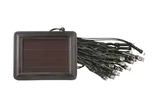 Solar-LED-Lichterkette 50 kaltweiße LEDs