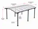 Bild 3 von CHILLROI Carport mit Bogendach, Saint-Tropez, ca. 503 x 328 x 211 cm - Anthrazit