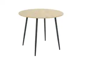 Tisch Hagen 90 x 76 x 90 cm Tischplatte Artisan-Eiche Nachbildung rund
