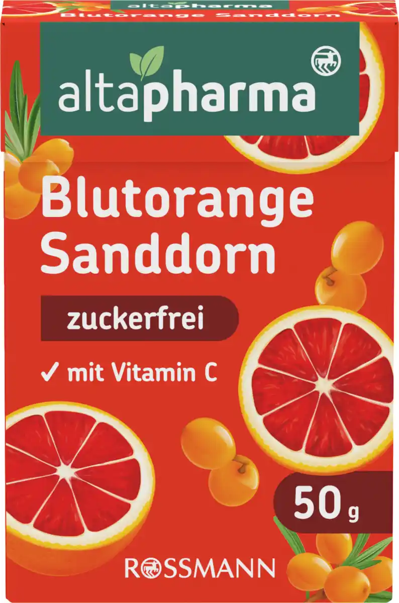Bild 1 von altapharma ALTAPHARMA BLUTORANGE-SANDDORN BONBONS, 50 g