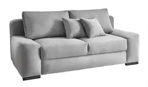 Schlafsofa Kathy de Luxe 207 x 102 cm Cord grau