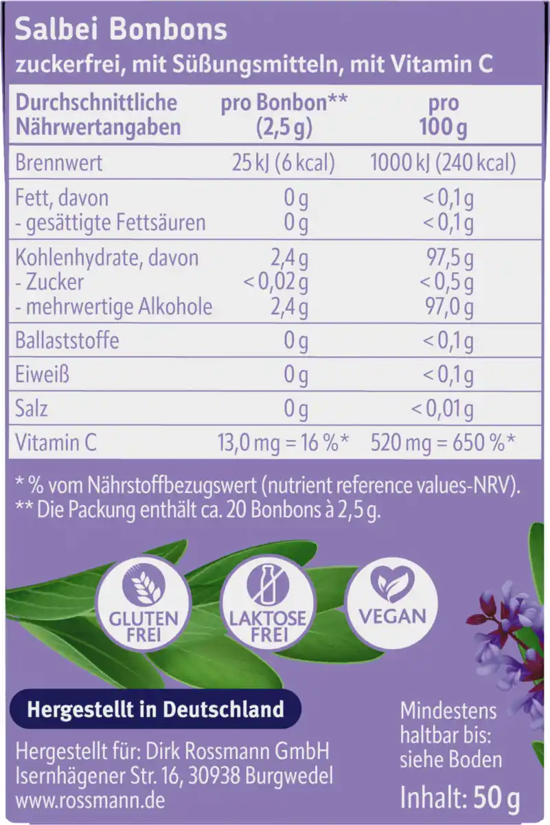 Bild 4 von altapharma Salbei Bonbons, 50 g