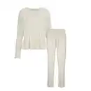 Bild 1 von UP2FASHION WOMEN Damen Pointelle-Pyjama, Blumig, S 36/38