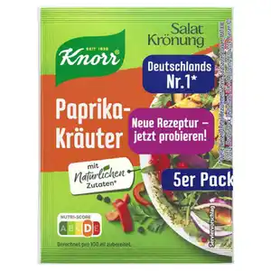 KNORR Salatkrönung 5er-Pack, Paprika-Kräuter