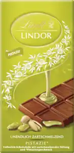 Lindt Lindor Tafel Pistazie, 100 g