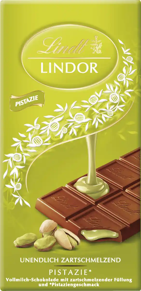 Bild 1 von Lindt Lindor Tafel Pistazie, 100 g