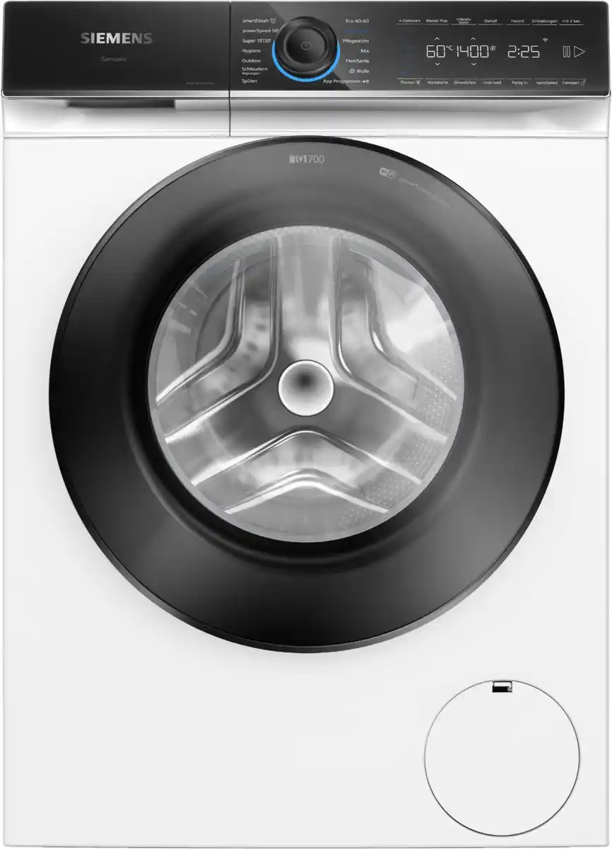 Bild 1 von WG44B2071 Stand-Waschmaschine-Frontlader weiss, 9 kg, 1400 U/min, iQ700, 69 dBA