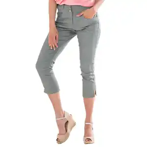 ELLENOR Stretch-Capri-Hose für Damen