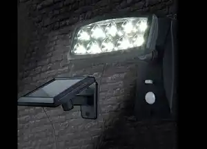 Solarstrahler 10 kaltweiße LEDs