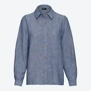 Damen-Bluse mit Hemdkragen