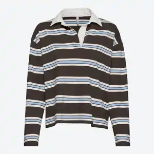 Damen-Langarmshirt im Rugby-Stil