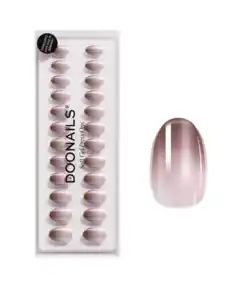 DOONAILS Soft Gel Press Ons Short Round Brownie, 0 Brownie