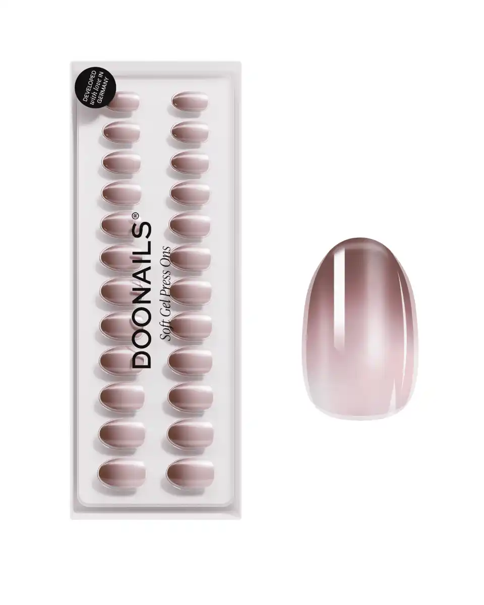 Bild 1 von DOONAILS Soft Gel Press Ons Short Round Brownie, 0 Brownie