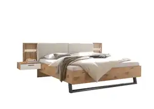 Bettanlage Theo 5-teilig 180 x 200 cm braun/ weiß