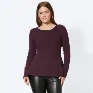 Damen-Pullover mit Schößchen