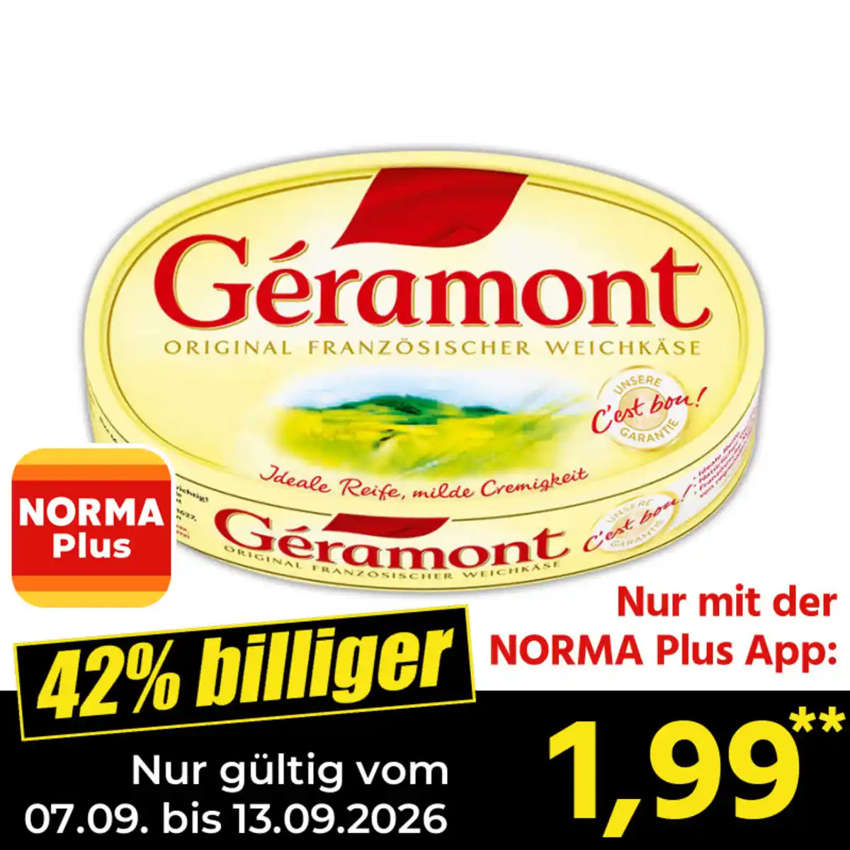 Bild 1 von Géramont Französischer Weichkäse