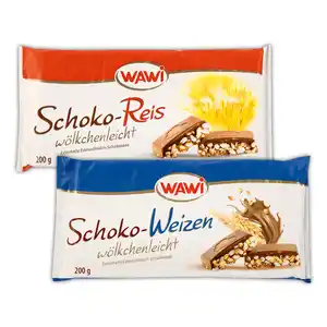 WAWI Schoko-Reis-Edelvollmilch-Schokolade