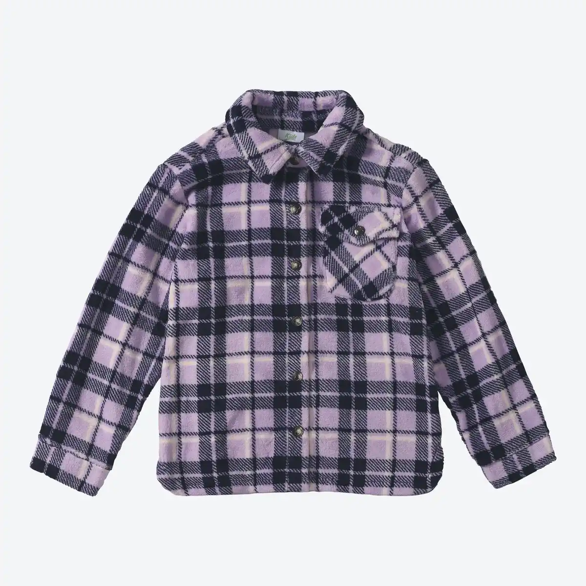 Bild 1 von Kinder-Mädchen-Fleeceshirt mit Karo-Muster