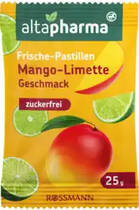 altapharma Frische-Pastille zuckerfrei mit Mango-Limette Geschmack, 25 g
