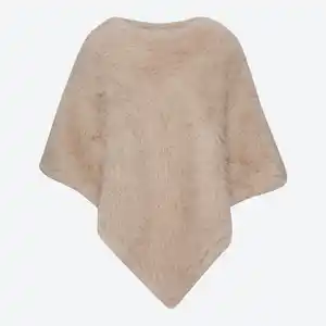 Damen-Poncho aus Kunstfell
