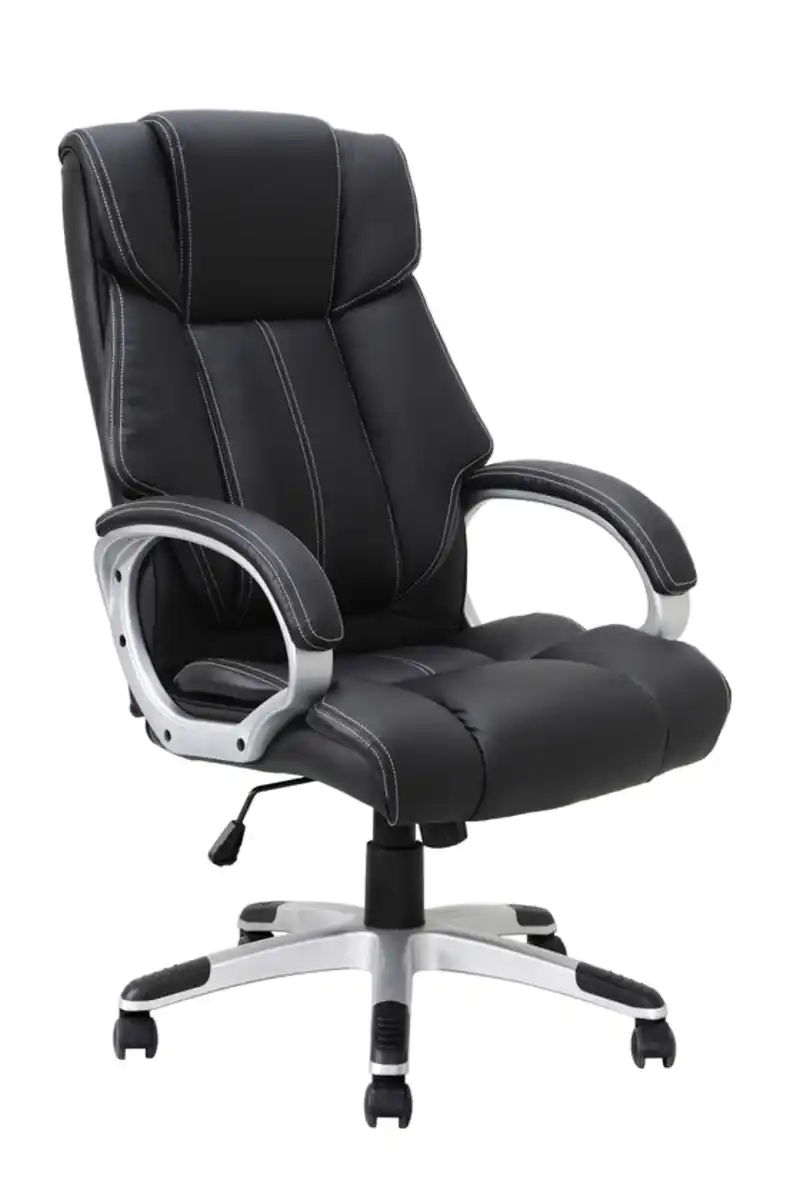 Bild 1 von Bürostuhl Maxi 66 x 122 x 75 cm schwarz/ silberfarbig