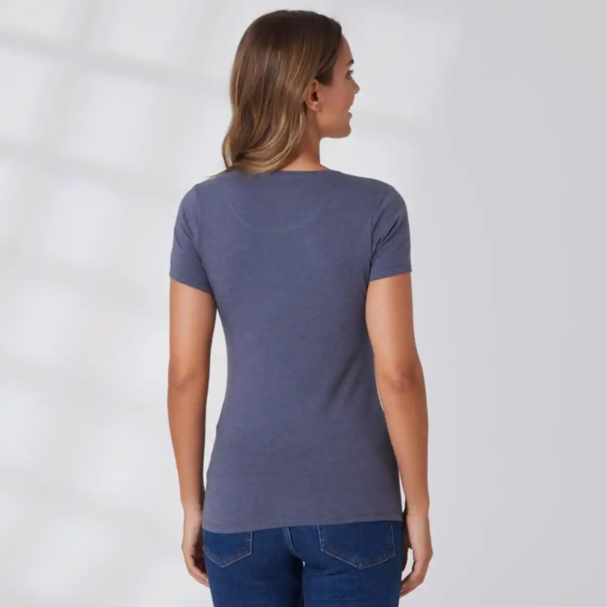 Bild 4 von Damen-T-Shirt mit Rundhalsausschnitt
