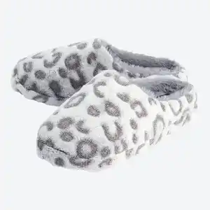 Damen-Hausschuh mit Leoparden-Muster