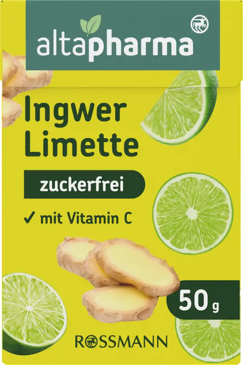 Bild 1 von altapharma ALTAPHARMA INGWER-LIMETTE BONBONS, 50 g
