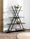 Bild 2 von Better Home Standregal, 4 Ebenen, ca. 120 x 33 x 135 cm - Schwarz