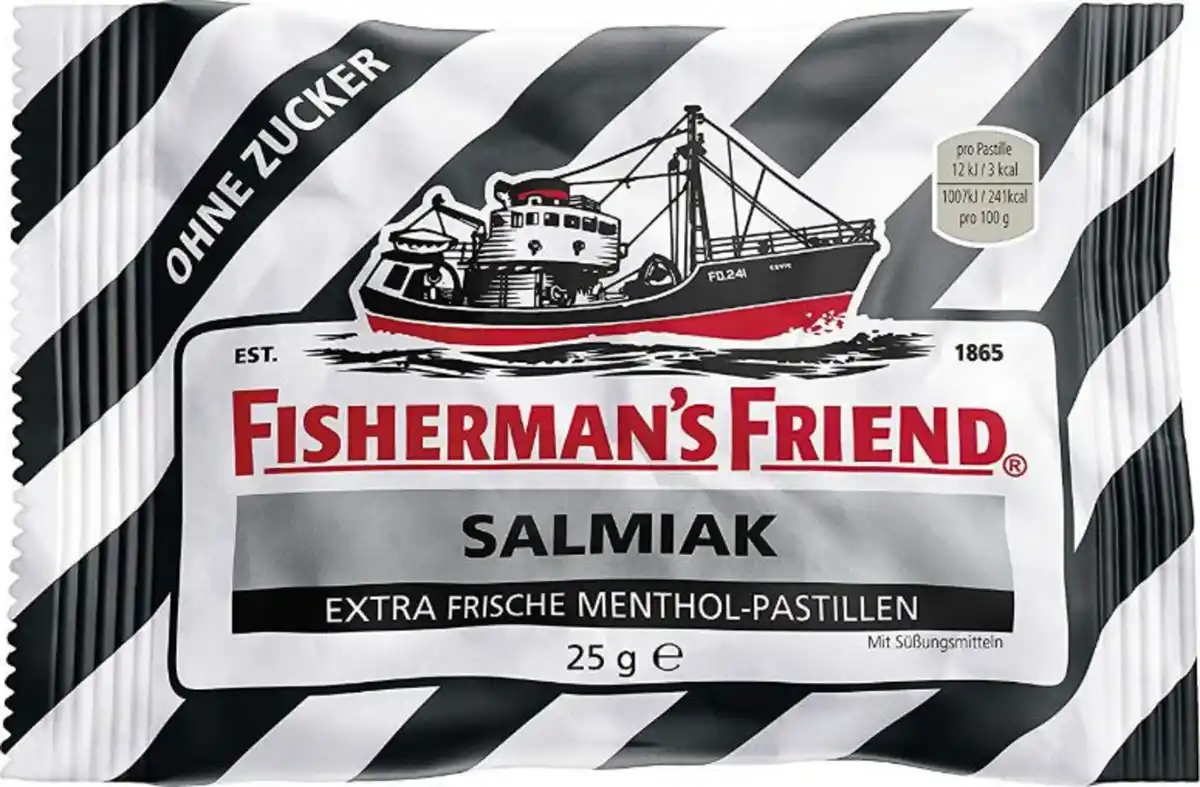 Bild 1 von Fisherman's Friend Salmiak Extra Frische Menthol-Pastillen, 25 g