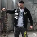 Bild 1 von Uncle Sam Herren-Sweatjacke mit Kapuze