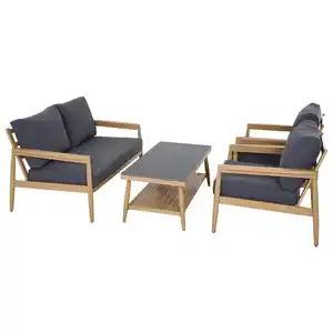 Gardamo Lounge-Set Napoli 4-teilig Teaklook