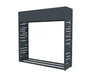 Kaminholzregal mit Pflanzkasten