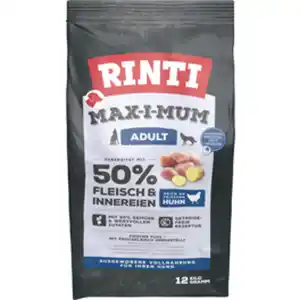 RINTI Hundetrockenfutter, Alleinfuttermittel, 12 kg, Huhn