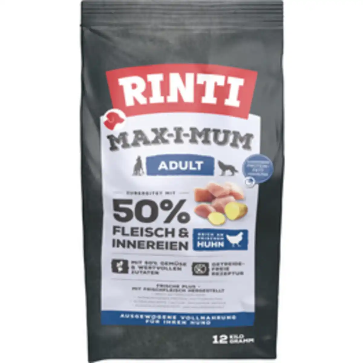 Bild 1 von RINTI Hundetrockenfutter, Alleinfuttermittel, 12 kg, Huhn