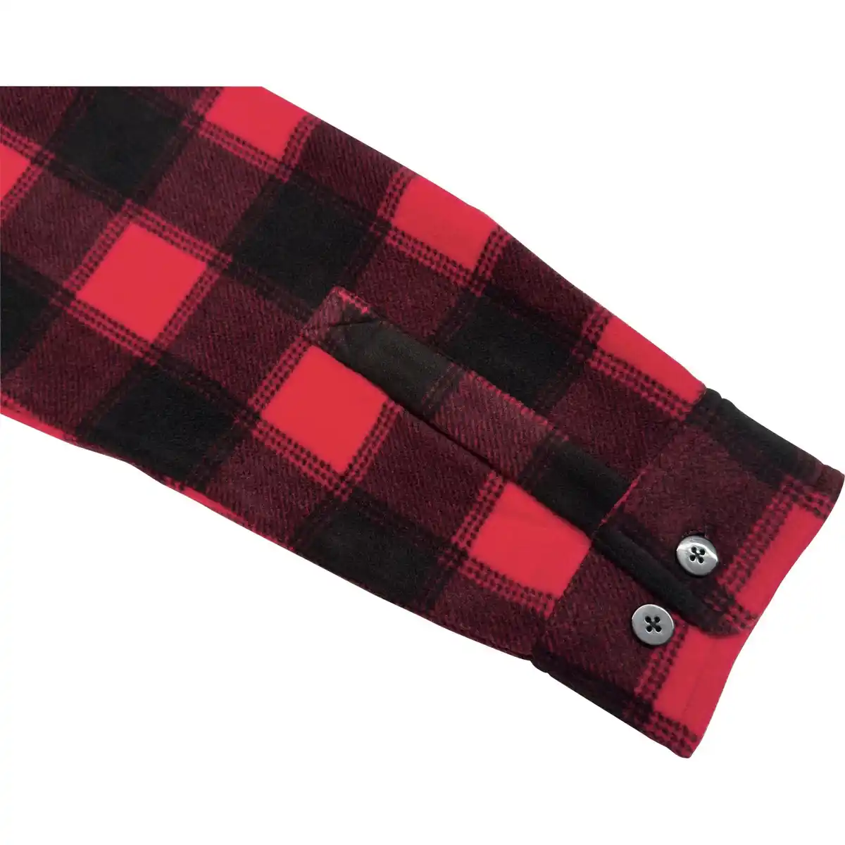 Bild 3 von Fleece-Hemd Rot-Schwarz Kariert Größe L