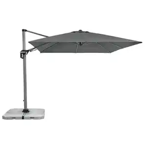 Doppler Ampelschirm Active 350 cm x 260 cm Anthrazit mit Kurbelmechanik