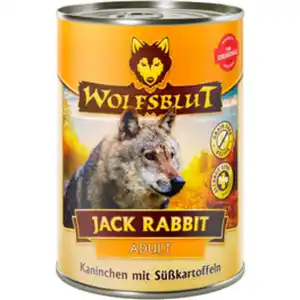 Wolfsblut Hunde-Nassfutter, Adult Jack Rabbit Kaninchen mit Gemüse 395g